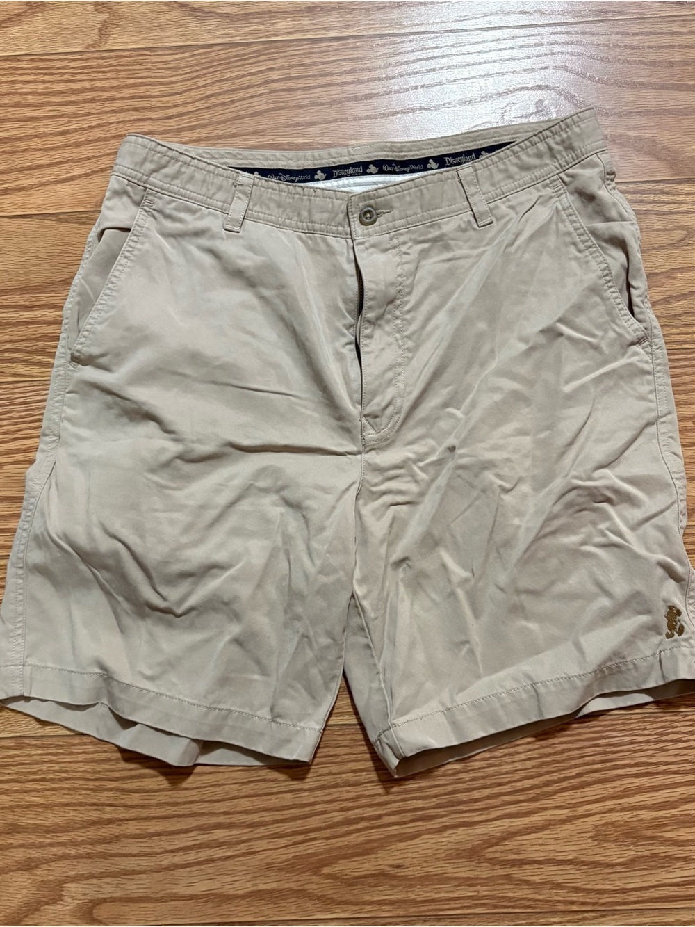 Vintage Disney Parks Mickey Mouse Khaki Golf Casual Shorts Men’s 34